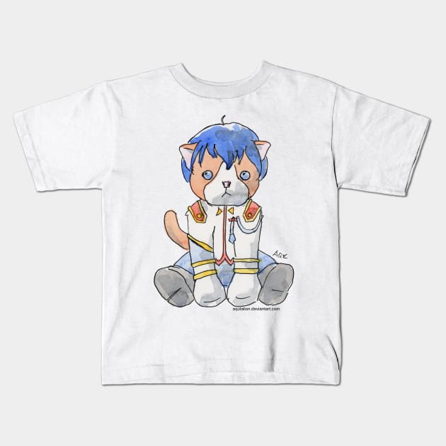 Harlock the Cat Cosplay: Kaoru Miki Kids T-Shirt by Aqutalion
